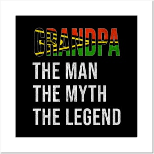 Grand Father Vanuatuan Grandpa The Man The Myth The Legend - Gift for Vanuatuan Dad With Roots From  Vanuatu Posters and Art